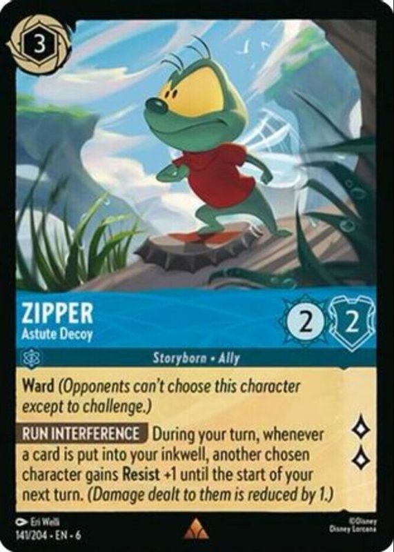 Zipper - Astute Decoy Disney Lorcana Cards Price Guide - Sports Card  Investor