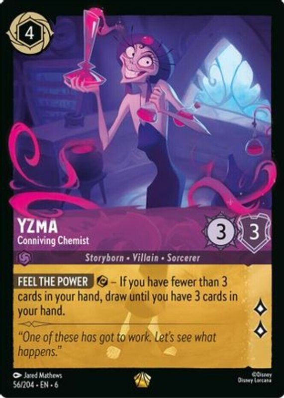 Yzma - Conniving Chemist 2024 Azurite Sea #56/204 Base SGC 10