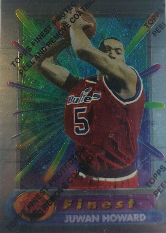 Juwan Howard 1994 Topps Finest #288 Base (No Coating) Rookie PSA 10