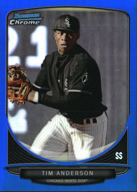 Tim Anderson 2013 Bowman Draft #BDPP13 Chrome Draft Picks - Blue Refractor /99 PSA 10