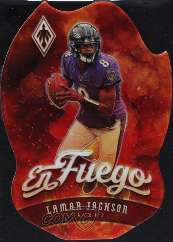 Lamar Jackson 2020 Phoenix #1 En Fuego /(SSP) RAW