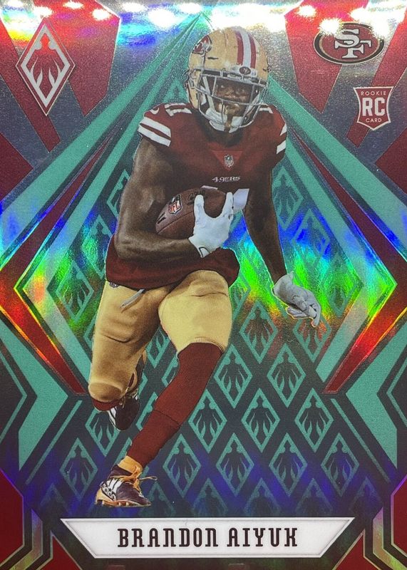 Brandon Aiyuk 2020 Phoenix #117 Green /25 Rookie RAW