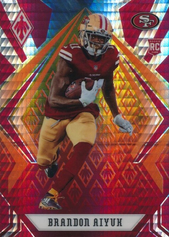 2020 BRANDON AIYUK GOES AIRBORNE FOR TOUCHDOWN PANINI INSTANT 49ers NFL  CARD #60