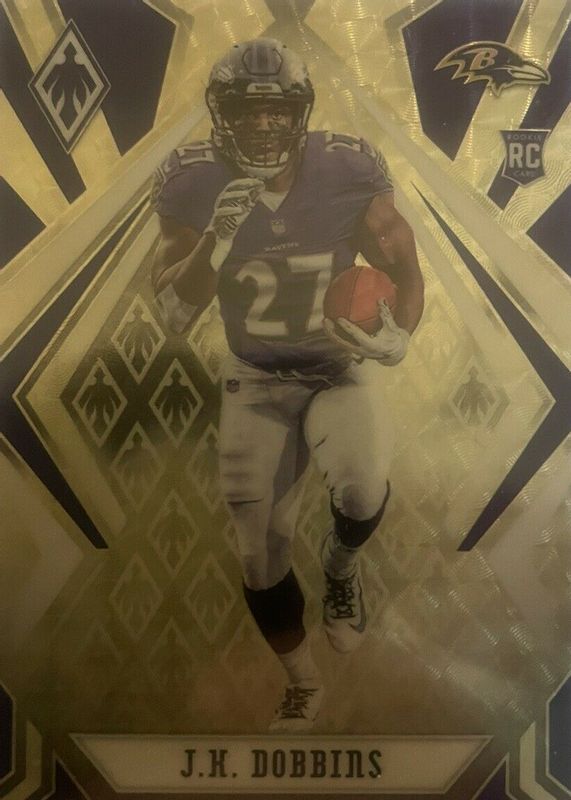 JK Dobbins 2020 Phoenix #115 Gold /1 Rookie SGC 10