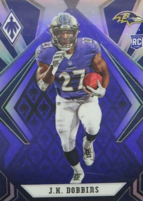 JK Dobbins 2020 Phoenix #115 Purple /149 Rookie SGC 9.5