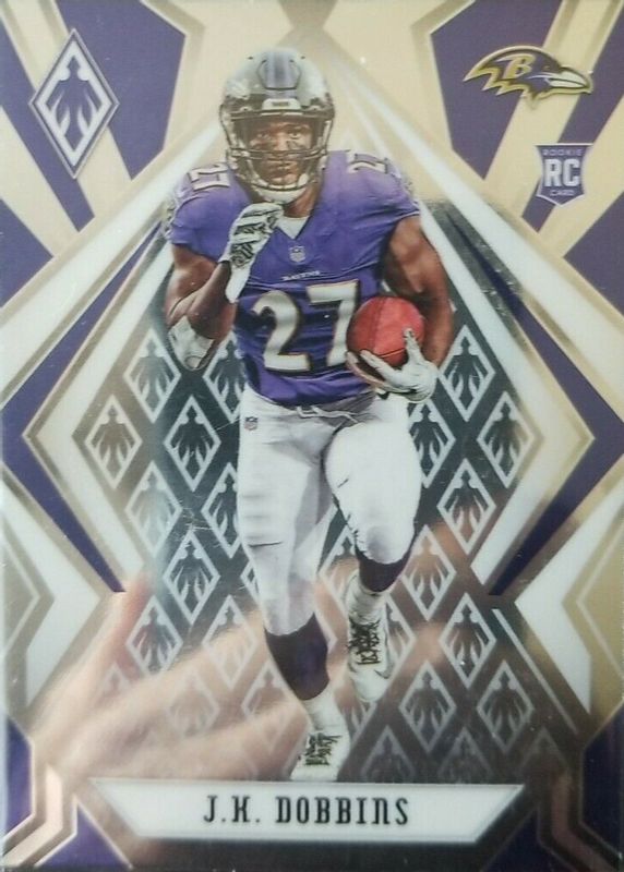 JK Dobbins 2020 Phoenix #115 Base Rookie RAW