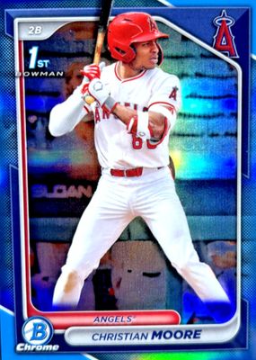 Christian Moore 2024 Bowman Draft #BDC-13 Chrome - Orange