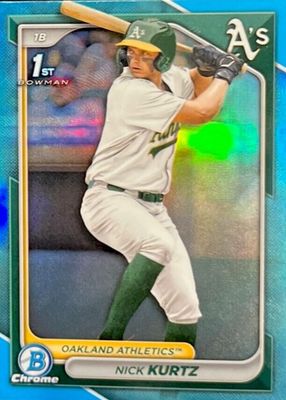 2024 Bowman Draft #BDC-56 Chrome - Sky Blue Refractor (1st)