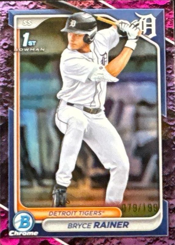 2024 Bowman Draft #BDC-86 Chrome - Fuchsia Lunar Refractor /199 (1st)