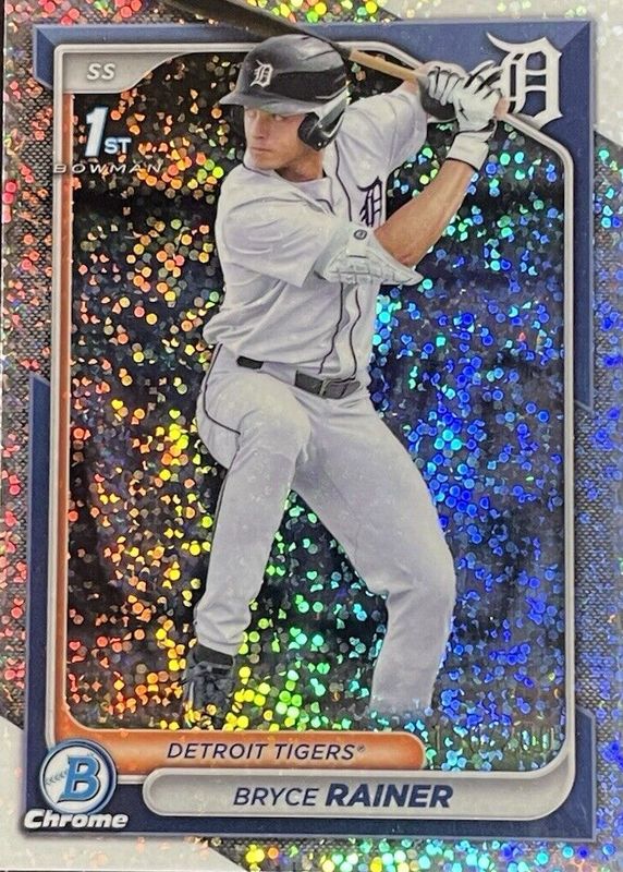 Bryce Rainer 2024 Bowman Draft #BDC-86 Chrome - Sparkles Refractor /200 (1st) SGC 9