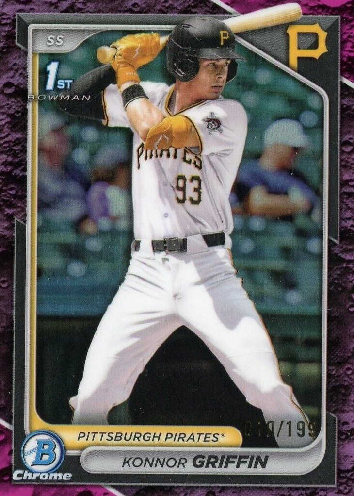 Konnor Griffin 2024 Bowman Draft #BDC-22 Chrome - Fuchsia
