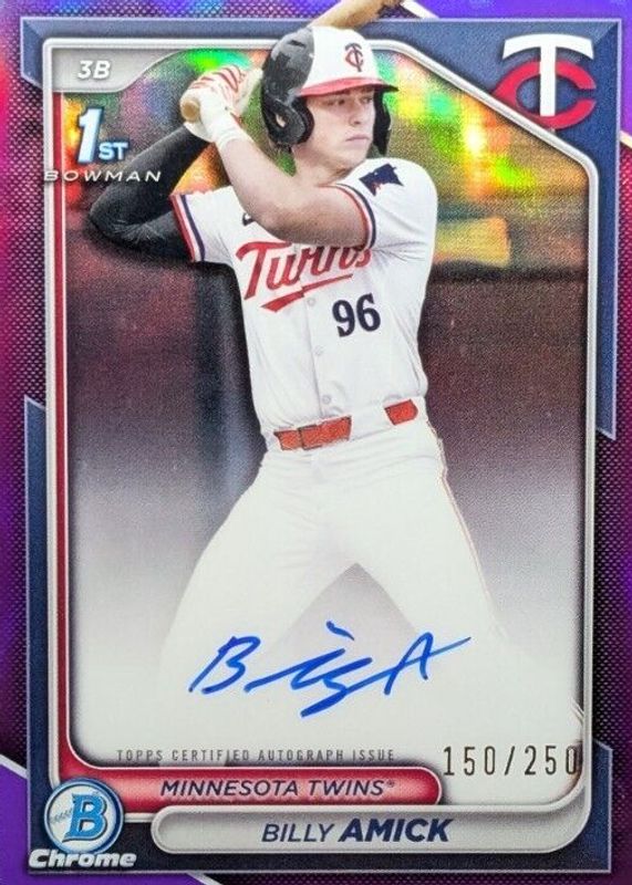 2024 Bowman Draft #CPA-BA Chrome DP Auto - Purple Refractor /250 (1st)