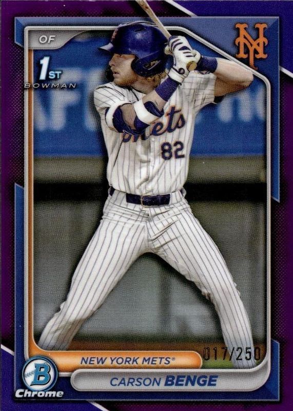 2024 Bowman Draft #BDC-28 Chrome - Purple Refractor /250 (1st)