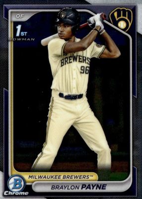 Braylon Payne 2024 Bowman Draft #CPA-BP Chrome DP Auto - HTA