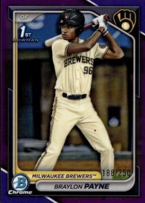 Braylon Payne 2024 Bowman Draft #CPA-BP Chrome DP Auto (1st