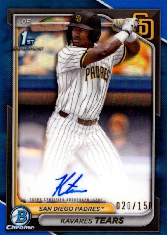 2024 Bowman Draft #CPA-KT Chrome DP Auto - Blue Refractor /150 (1st)