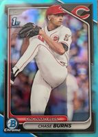 Chase Burns Bowman Draft Bdc Chrome Sky Blue Refractor St