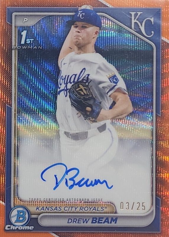 2024 Bowman Draft #CPA-DB Chrome Prospect Auto - Orange Wave Refractor /25 (1st)