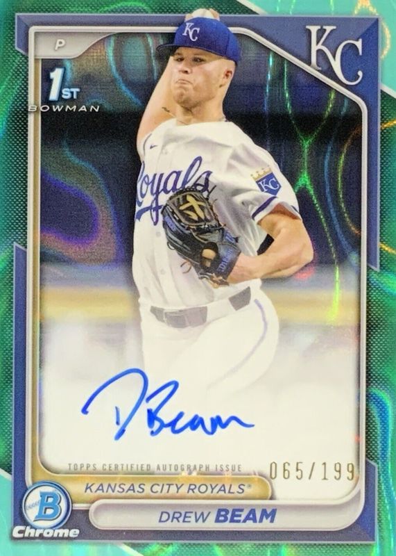 2024 Bowman Draft #CPA-DB Chrome Prospect Auto - Aqua Lava Refractor /199 (1st)