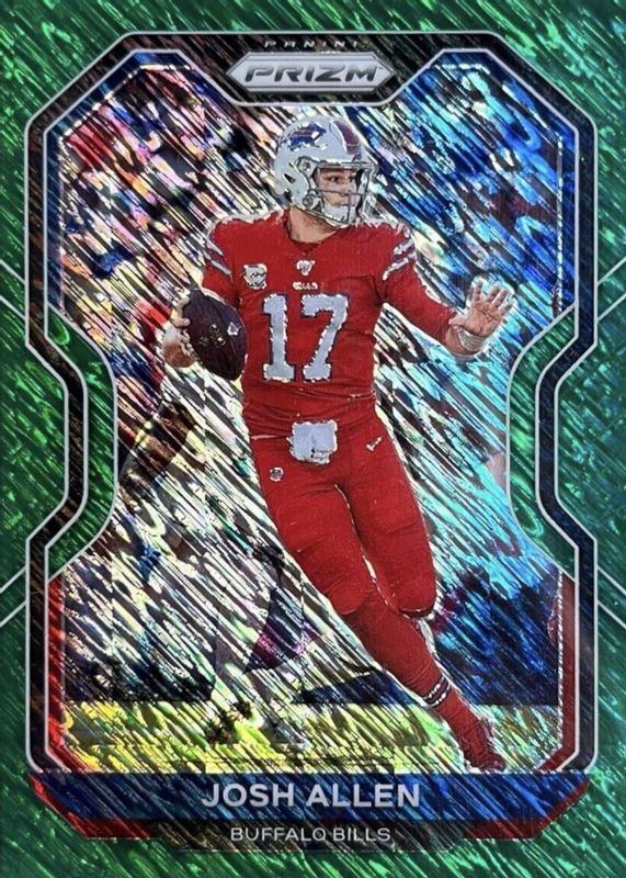 Josh Allen 2020 Prizm #1 FOTL Green Shimmer /5 PSA 10