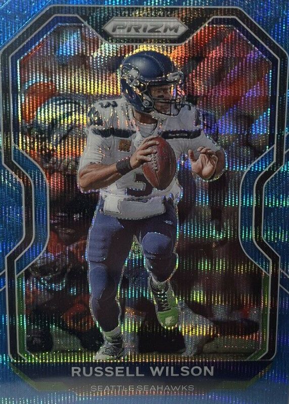 Russell Wilson 2020 Prizm #294 Blue Wave /199 SGC 9.5