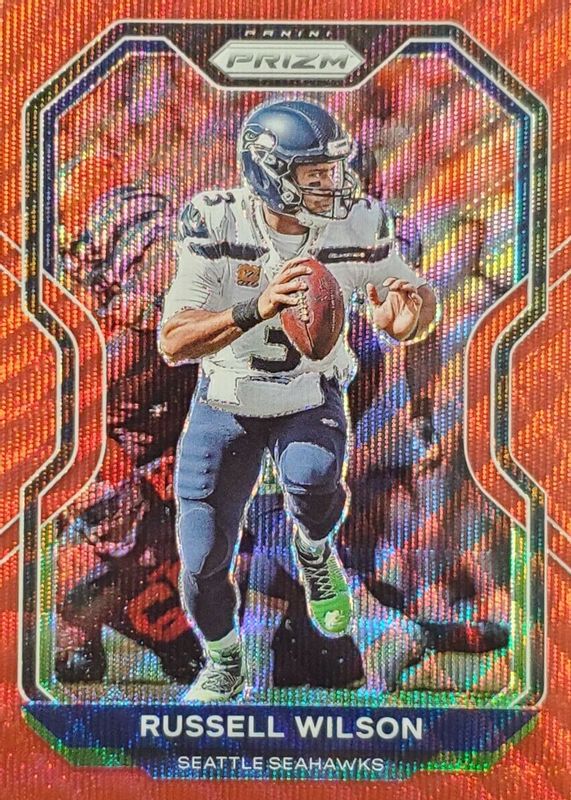 Russell Wilson 2020 Prizm #294 Red Wave /149 BGS 9.5