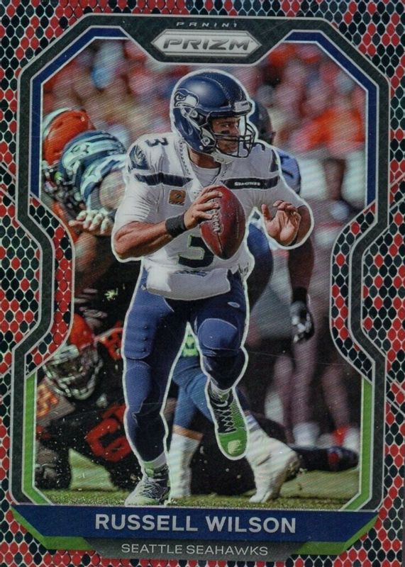 Russell Wilson 2020 Prizm #294 Snakeskin /(SSP) PSA 10