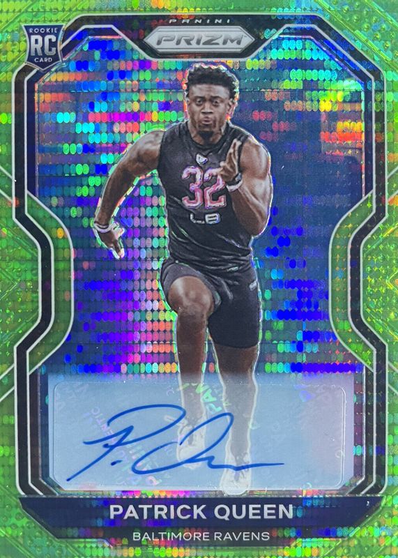 2020 Prizm #381 Rookie Autographs - Neon Green Pulsar