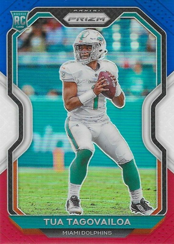 Tua Tagovailoa 2020 Prizm #339 Red White Blue Rookie PSA 10