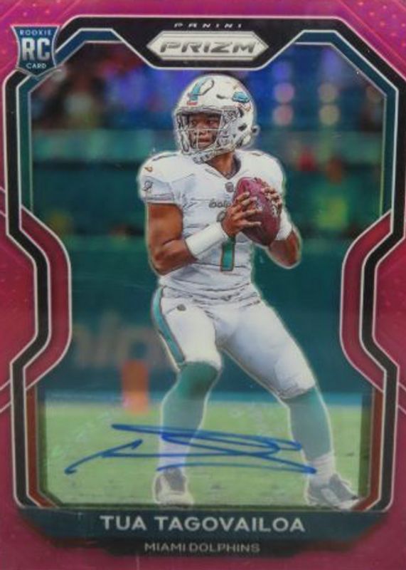 Tua Tagovailoa 2020 Prizm #339 Rookie Autographs - Pink PSA 10