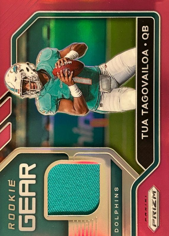 Tua Tagovailoa 2020 Prizm #2 Rookie Gear - Pink Rookie BGS 9