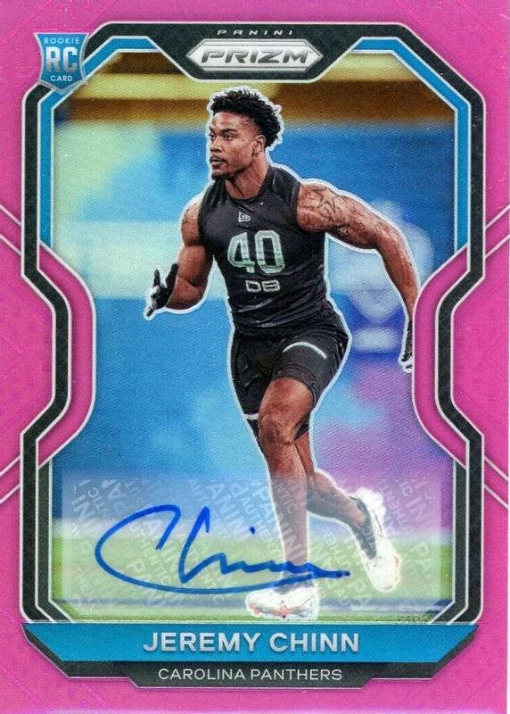 Jeremy Chinn 2020 Prizm #367 Rookie Autographs - Pink RAW