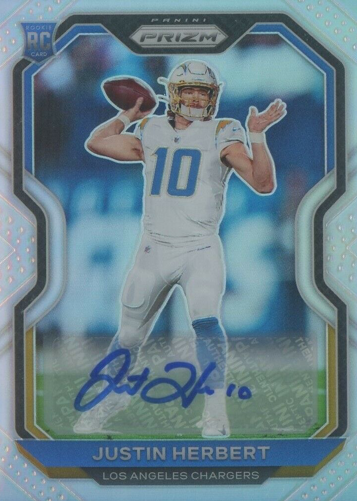 justin herbert graded rookie cards Chargers Justin Herbert 2020 Panini Honors No.3 CSG Graded 9.5 23/35 A  JP  Sports