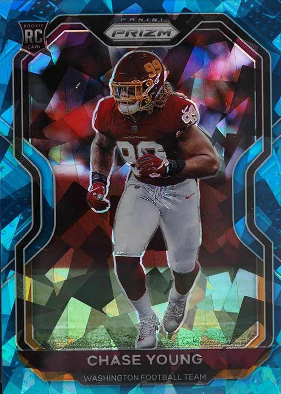 Chase Young 2020 Prizm #383 Blue Ice /99 Price Guide - Sports Card