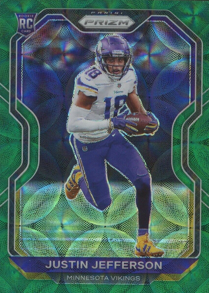 Justin Jefferson 2020 Prizm #398 Green Scope /75 Price Guide