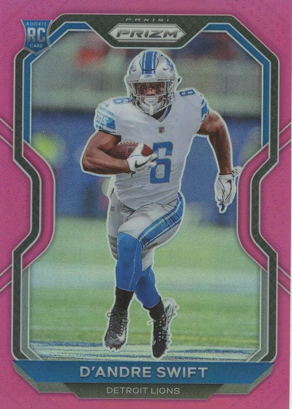 D'Andre Swift 2020 Prizm #358 Pink Rookie PSA 10