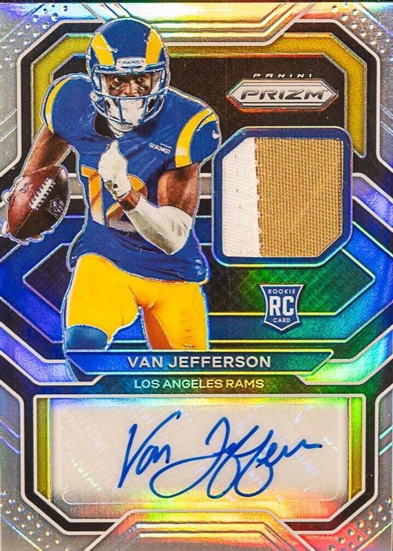 Van Jefferson 2020 Prizm #34 Rookie Patch Auto /99 Rookie PSA 10