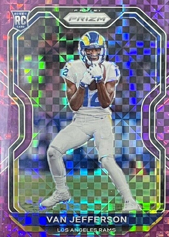 Van Jefferson 2020 Prizm #377 Purple Power /49 Rookie RAW