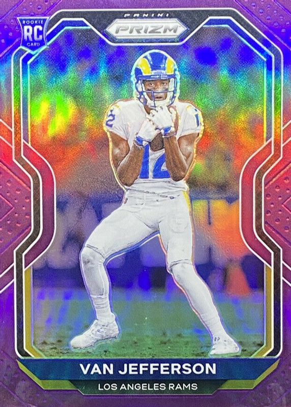 Van Jefferson 2020 Prizm #377 Purple /125 Rookie RAW