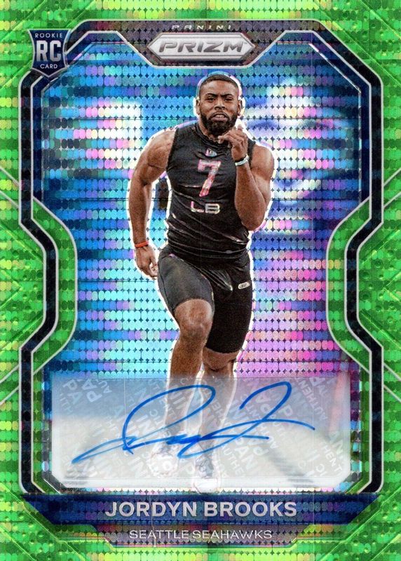 2020 Prizm #388 Rookie Autographs - Neon Green Pulsar