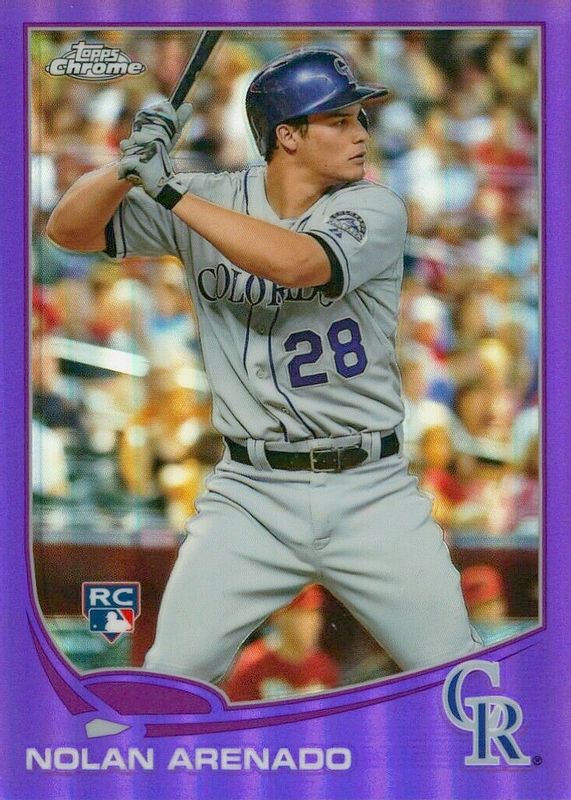 Nolan Arenado 2013 Topps Chrome #78 Purple Refractor Rookie PSA 10