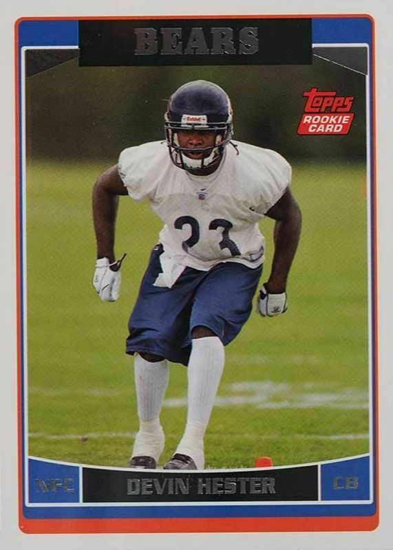 Devin Hester 2006 Topps #334 Base Rookie PSA 8