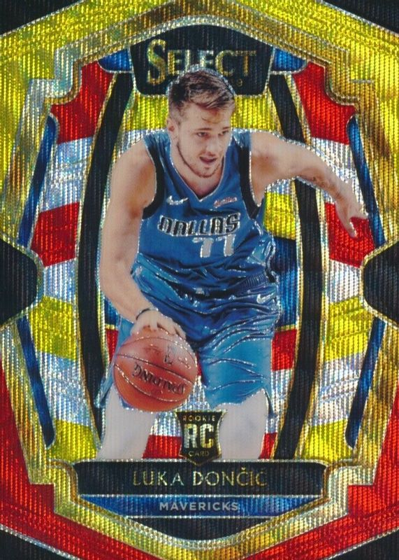 Luka Doncic 2018 Select #122 Premier Level Tri-Color Rookie SGC 10