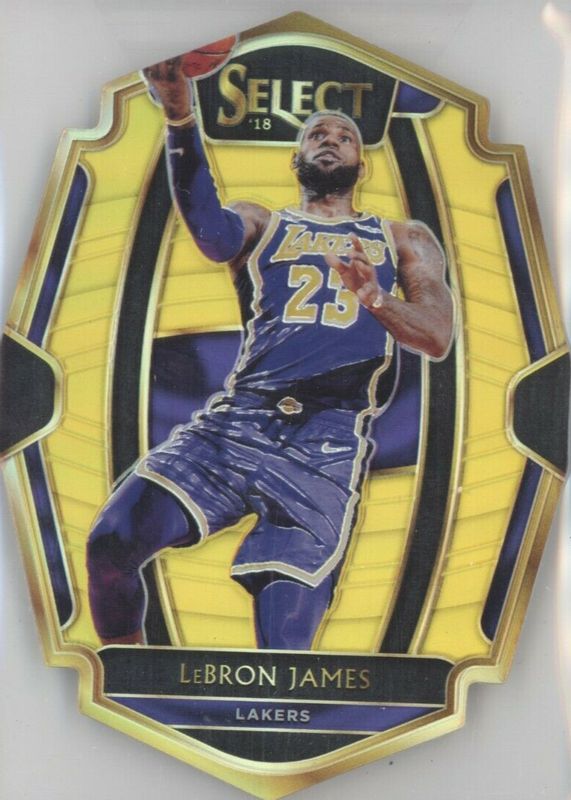 LeBron James 2018 Select #118 Premier Level Gold Die-Cut /10 SGC 9