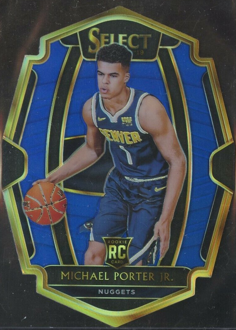 Michael Porter Jr. 2018 Select #134 Premier Level Blue Die-Cut
