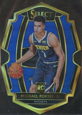 2018 Select #134 Premier Level Blue Die-Cut /249