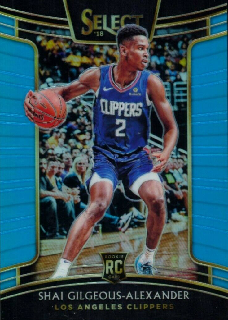 Shai Gilgeous-Alexander 2018 Select #7 Concourse Light Blue