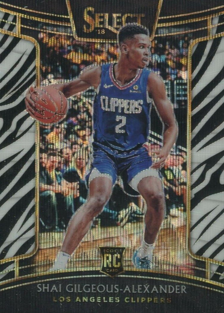 Shai Gilgeous-Alexander 2018 Select #7 Concourse Zebra /(SSP 