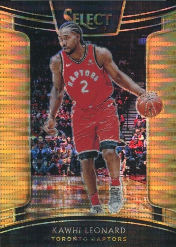 Kawhi Leonard 2018 Select #93 Concourse FOTL Neon Orange Pulsar /13 PSA 10