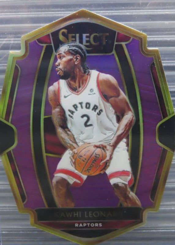 Kawhi Leonard 2018 Select #175 Premier Level Purple Die-Cut /99 PSA 10